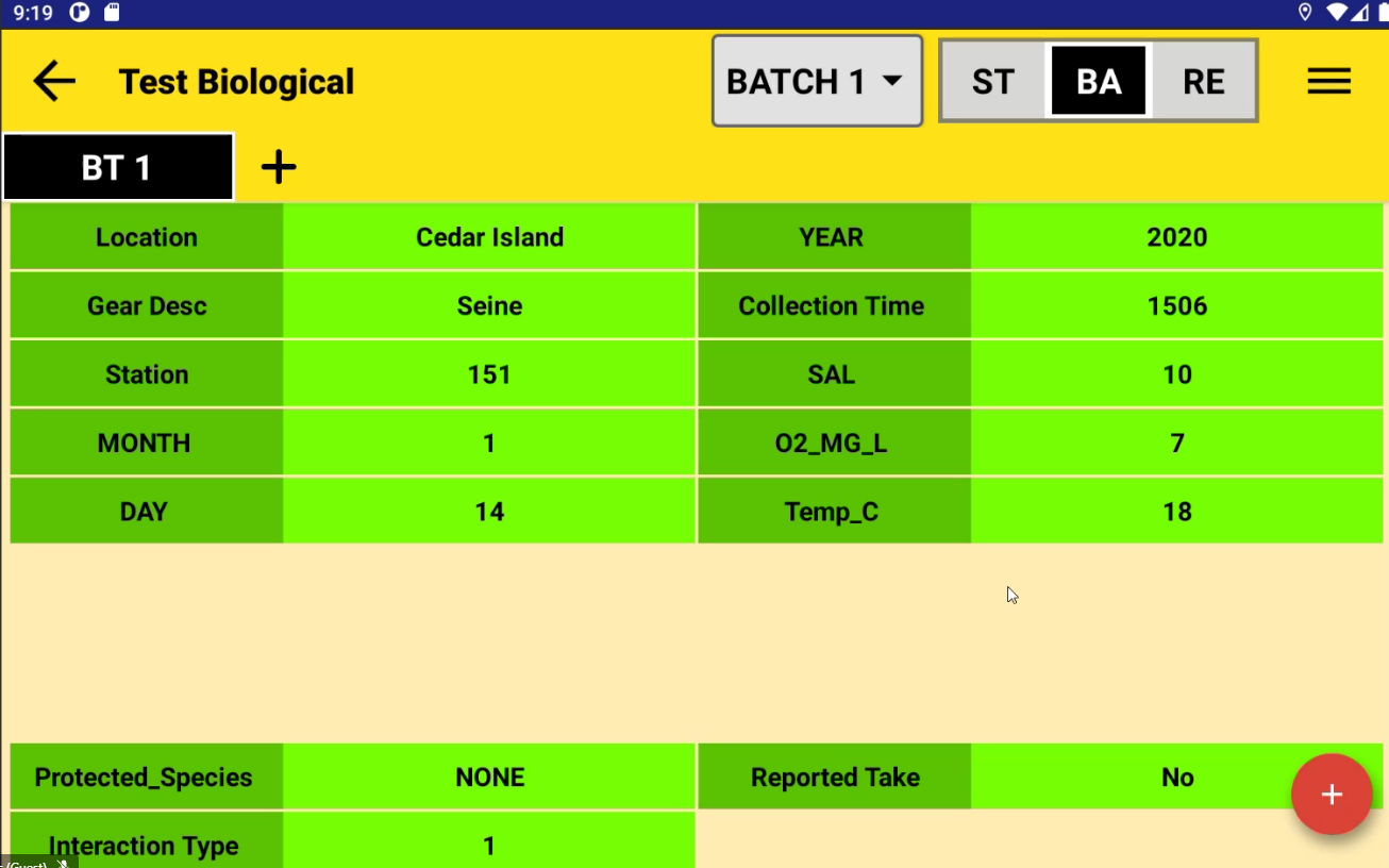 Screen shot of the DCSLinkStream form within the 'Batch' layer